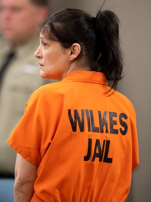 Angela Boswell is appearing before the Wilkes County District Court in Wilkesboro, North Carolina, for her extradition hearing on Monday February 24, 2020.