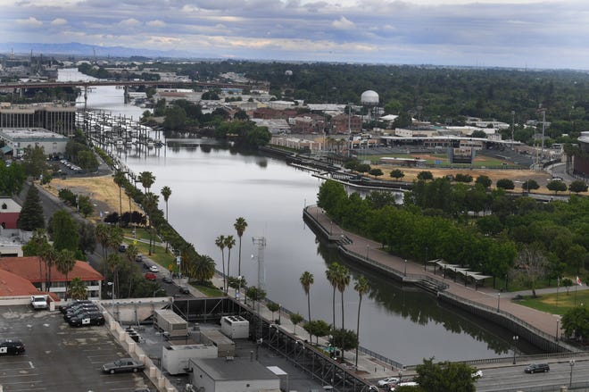 Stockton is an inland city in California, but the San Joaquin River extends to its downtown core and has given birth to the Port of Stockton.