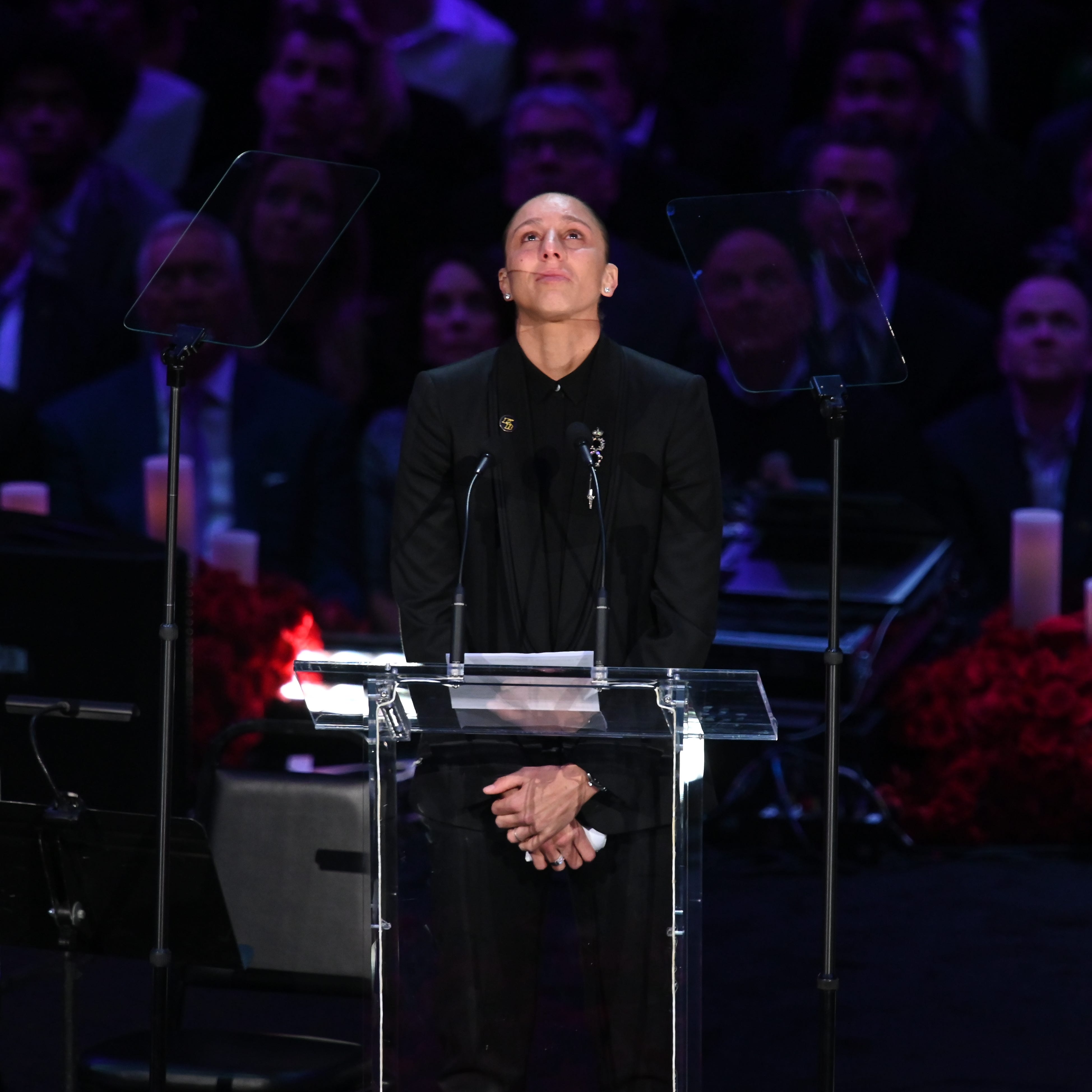 Kobe Bryant Memorial Diana Taurasi Delivers Heartfelt Tribute