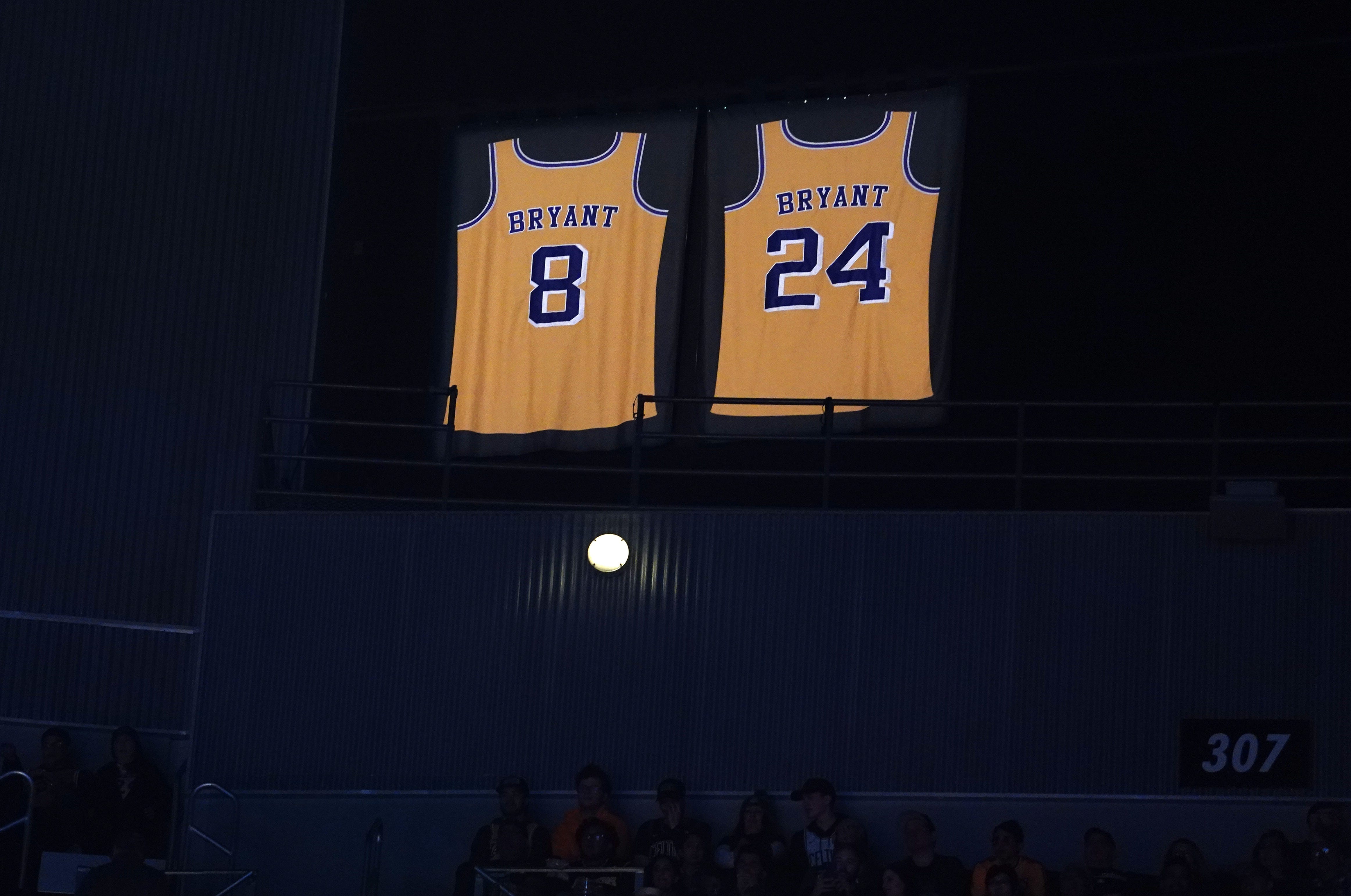 kobe retired jerseys