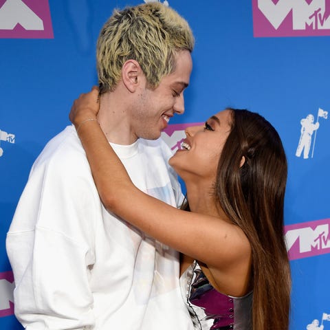 The way they were. Pete Davidson and Ariana Grande