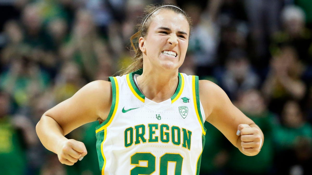 Oregon guard Sabrina Ionescu is the only player, man or woman, in the history of college basketball with 2,000 points, 1,000 rebounds and 1,000 assists.