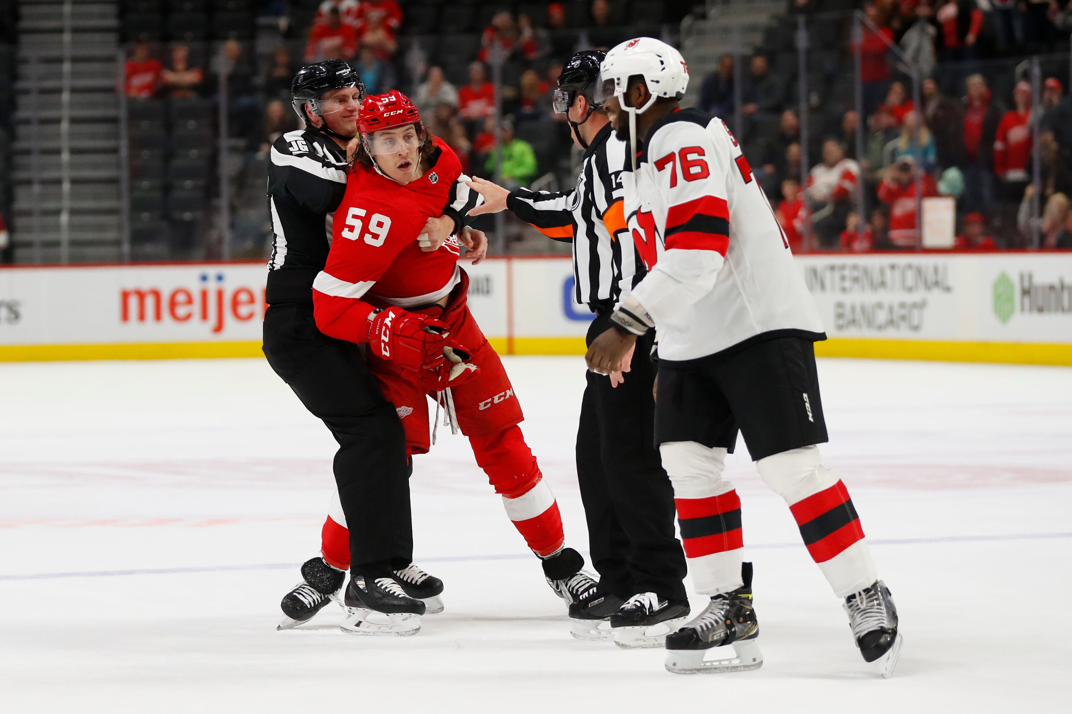 Detroit Red Wings angry at Devils' Jack 
