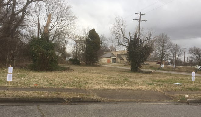 This property at the corner of South Alves and Vine is among the parcels to be sold next week by the city of Henderson as part of a mass foreclosure action.