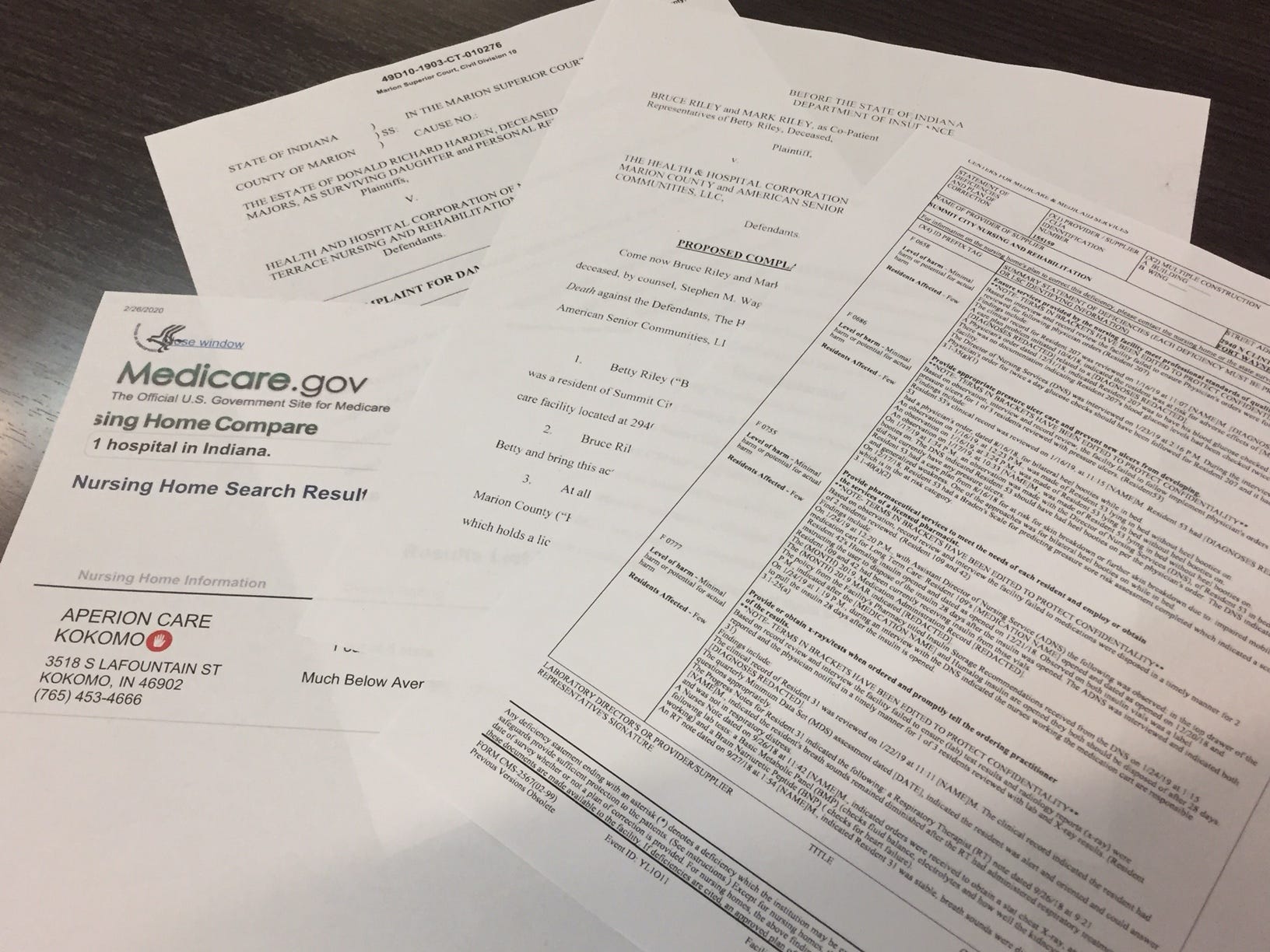 Lawsuits and state inspection reports detail allegations about nursing home workers who lied and falsified records to cover up injuries.