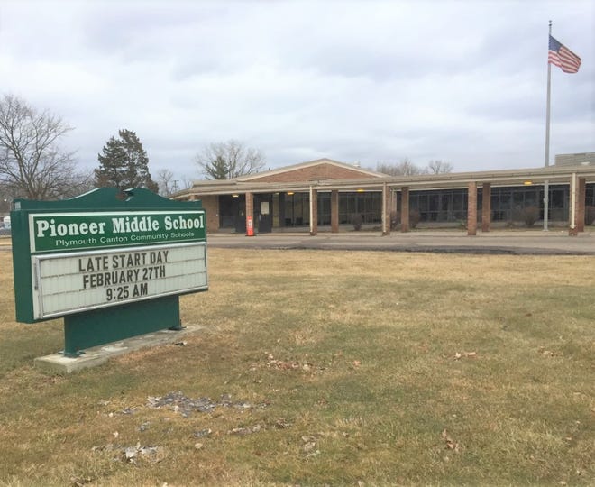 Pioneer Middle School is located on Ann Arbor Road in Plymouth Township.