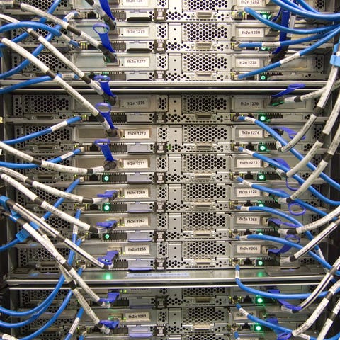 A computer data server.