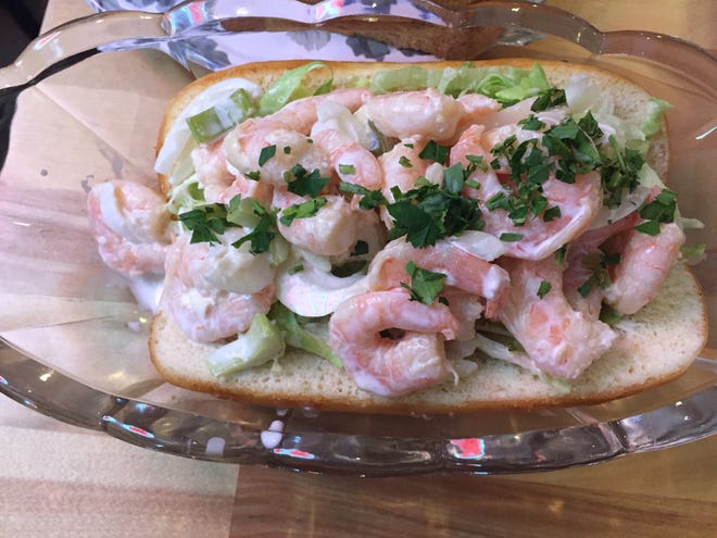 The pickled shrimp salad sandwich at The Governor Modern Diner in Milford