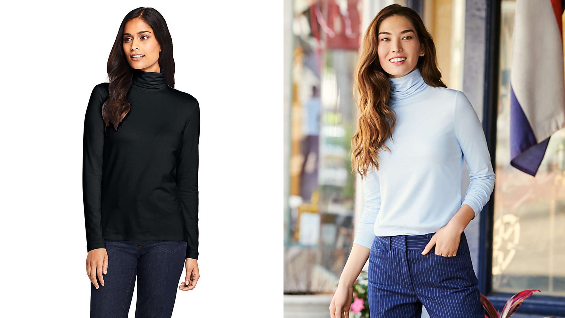 lands end ladies turtlenecks
