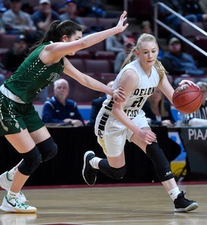 Delone Catholic vs Trinity in the District 3 Class 3-A girls's basketball final, Thursday, February 27, 2020.John A. Pavoncello photo
