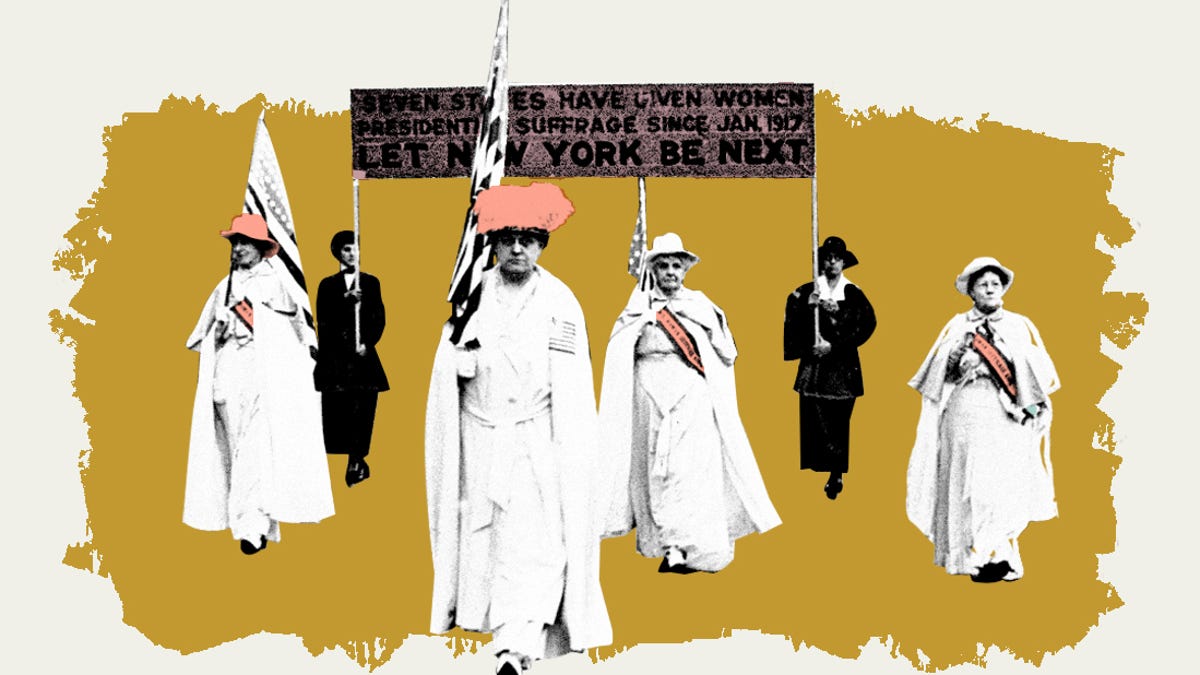 Women suffragists persisted for 70 years to win the right to vote in 1920