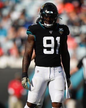 Jaguars have until March 12 to apply the franchise label before defensive end Yannick Ngakoue can enter the free market as an unrestricted free agent on March 18 /