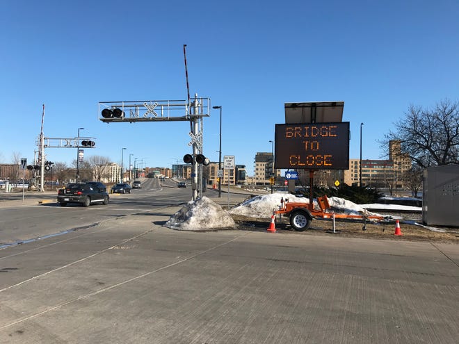 The Ray Nitschke Memorial Bridge was closed for maintenance between March 9 and 27, 2020.