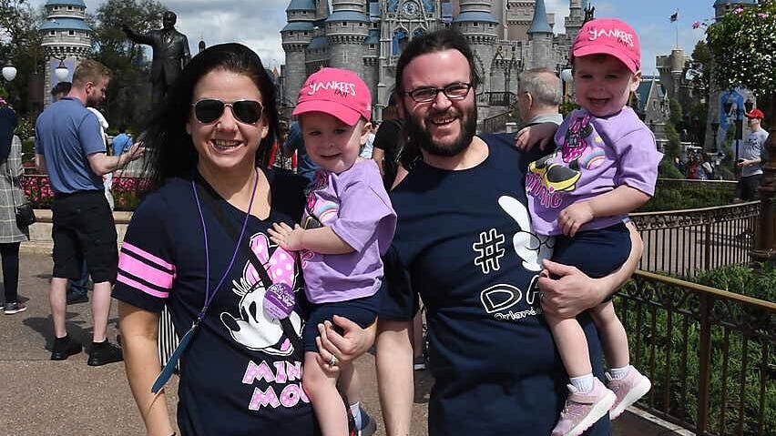 Twin toddlers battle cancer retinoblastoma, visit Disney World