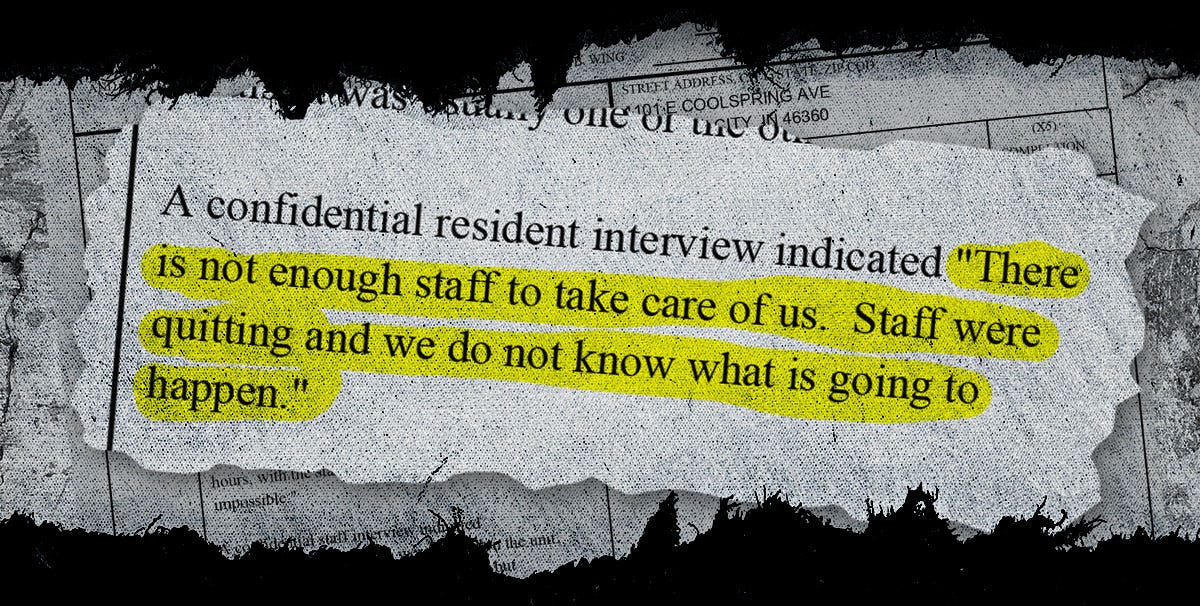 State inspection report, Aperion Care Arbors Michigan City, May 20, 2019.