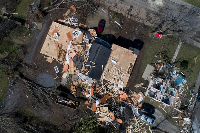 A north Nashville home was decimated by this week's tornado.