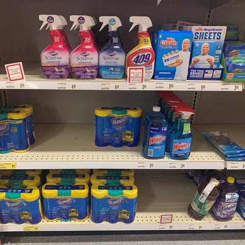 The EPA released a list of disinfectant products t