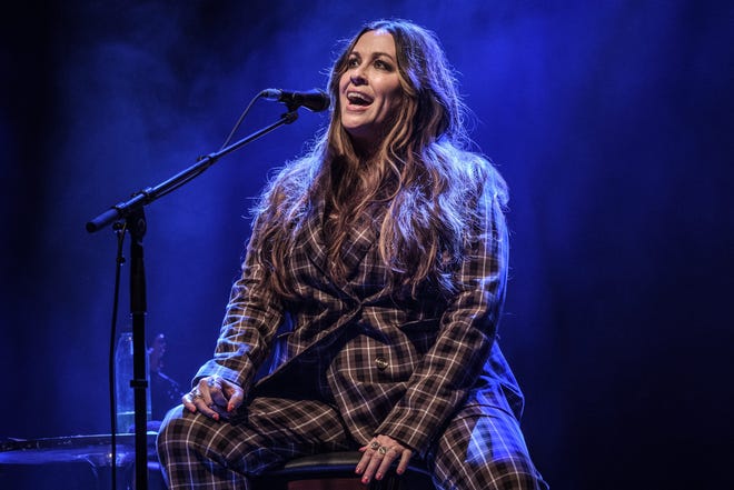Alanis Morissette performs at O2 Shepherd's Bush Empire on March 04, 2020 in London