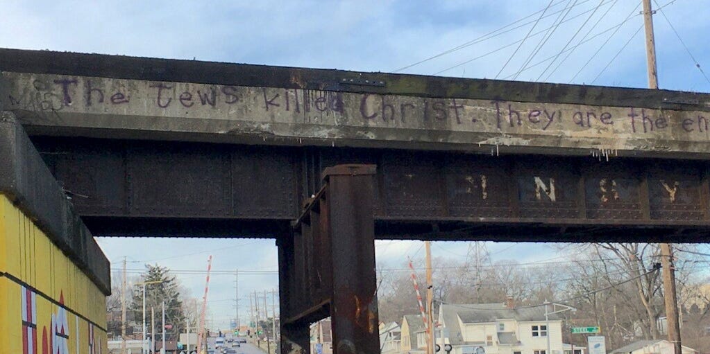 Anti Semitic Graffiti On Bridge In Oakley Madisonville Prompts Action