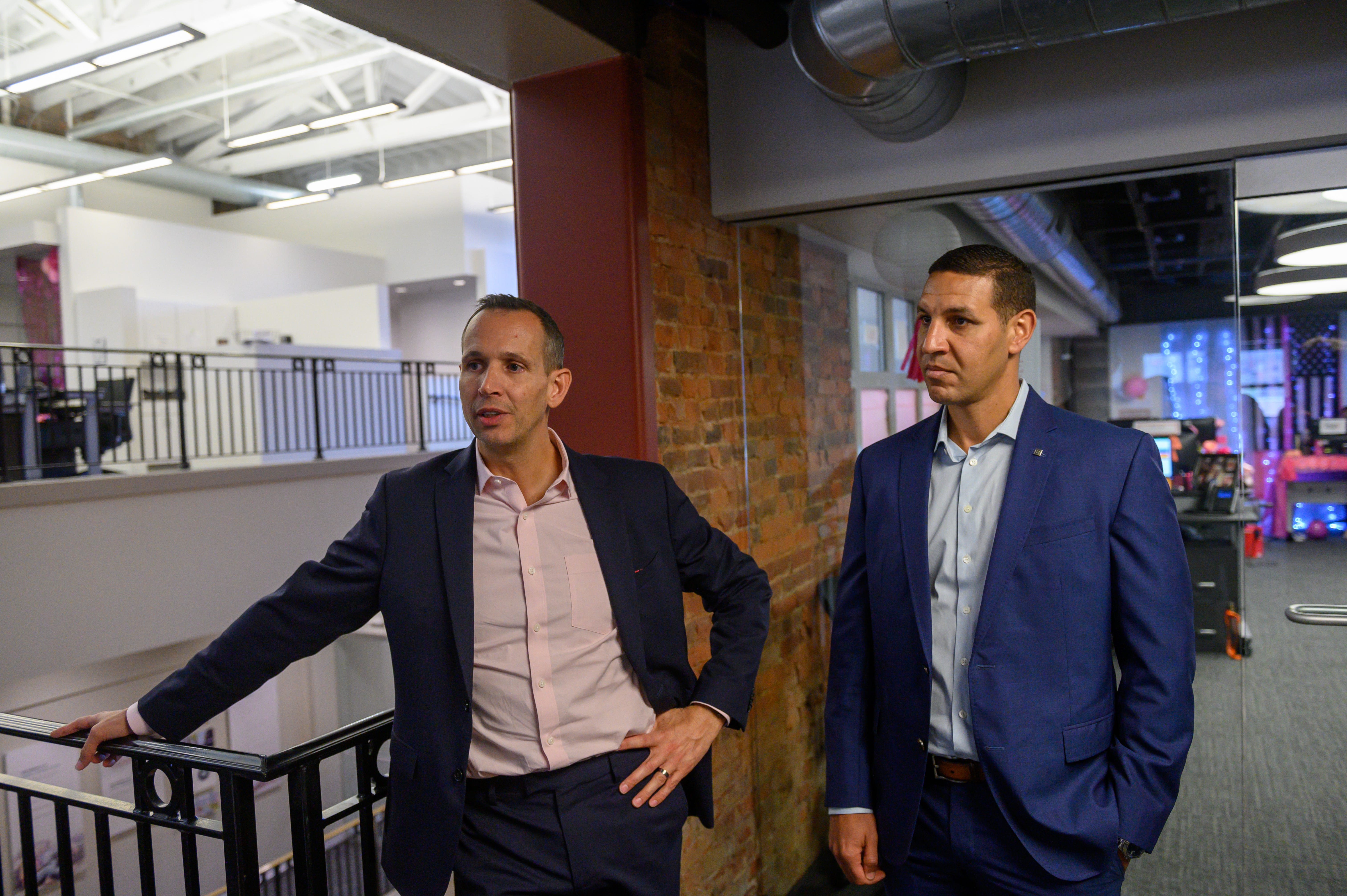 Kenneth Cooper, left, CEO of North American Dental Group, and Andrew Matta, a dentist who co-founded the company.