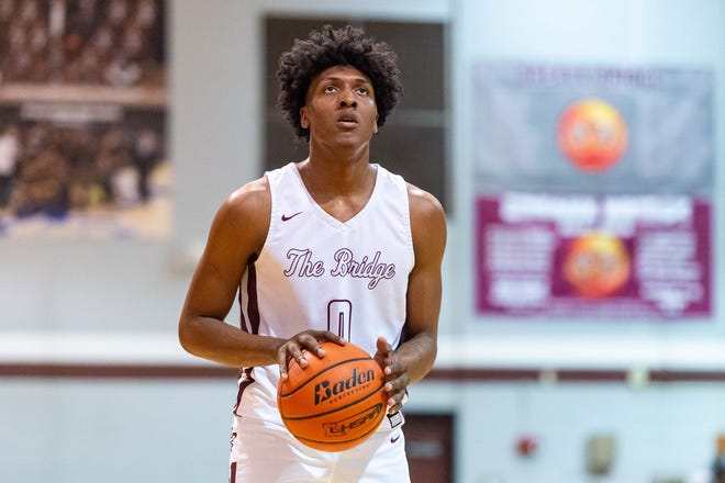 Deandre Hypolite at the free throw line as Breaux Bridge takes on Salmen High basketball.  Friday, March 6, 2020.