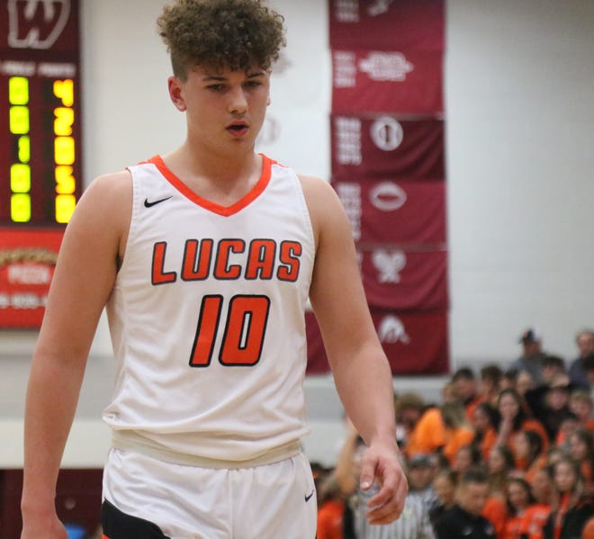 Lucas senior Logan Niswander showed poise during the district championship win that helped his teammates remain calm in an overtime victory.