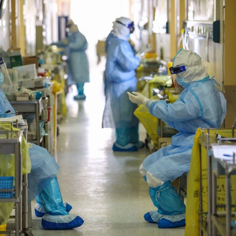 This photo taken on March 6, 2020 shows medical st