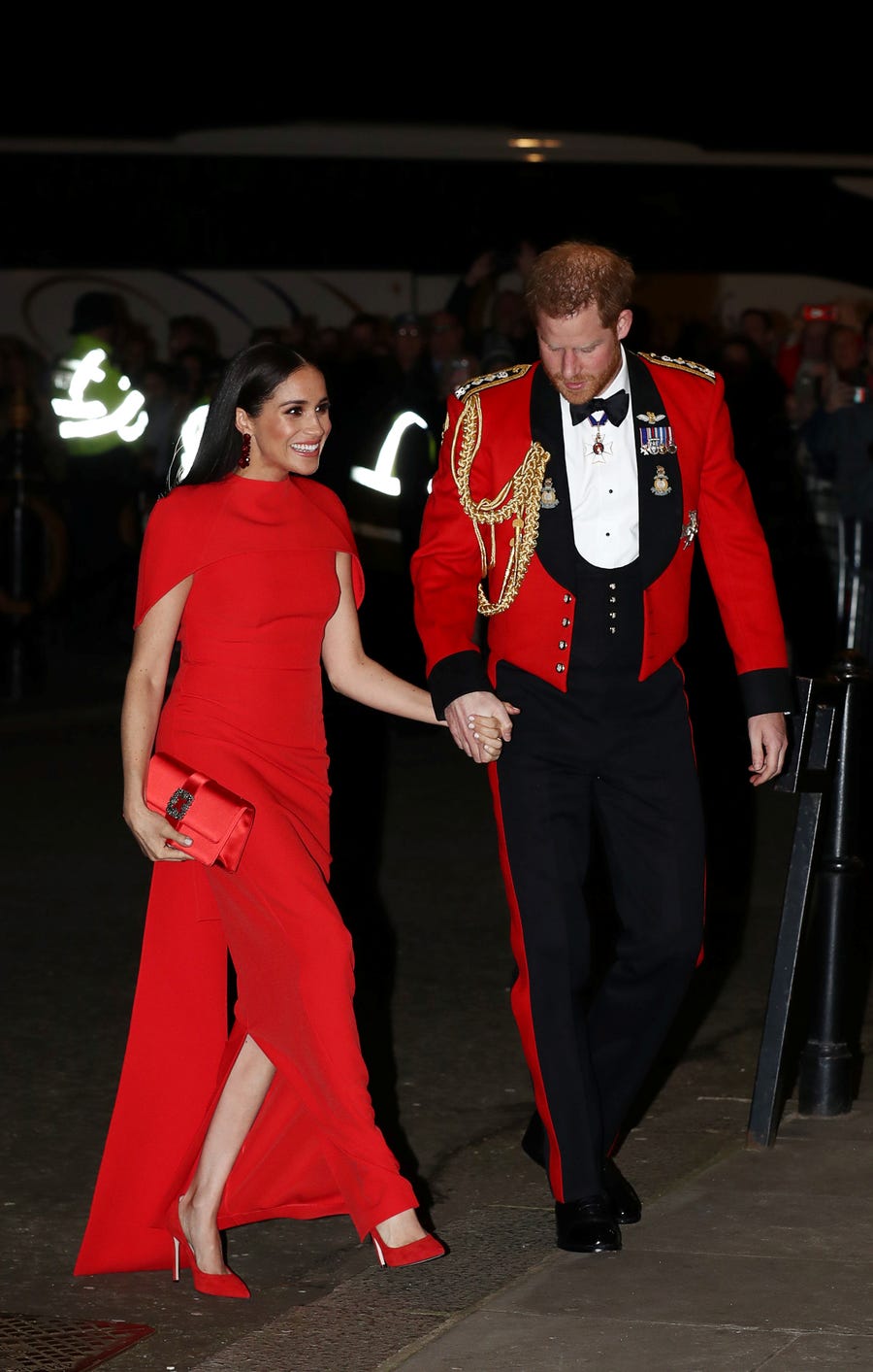 Prince Harry and Duchess Meghan attend the Mountbatten Music Festival at Royal Albert Hall on March 7 in London.
