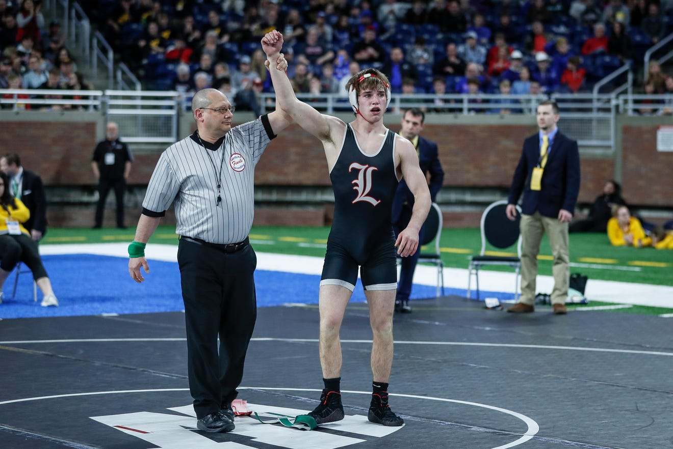 Lowell's Austin Boone wins fourth Michigan high school wrestling title