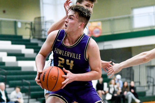 Brendan Young of Fowlerville averaged 26.6 points and 10.7 rebounds in 2019-20.