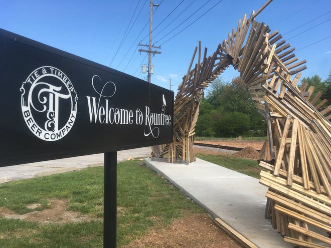 “Portal #5” by Gabe Meyer and Jared Zillig was incorporated into the Sculpture Walk collection and quickly became the "landmark gateway into the Rountree Neighborhood," a news release said.