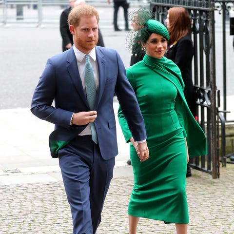 Prince Harry and Duchess Meghan of Sussex arrive a