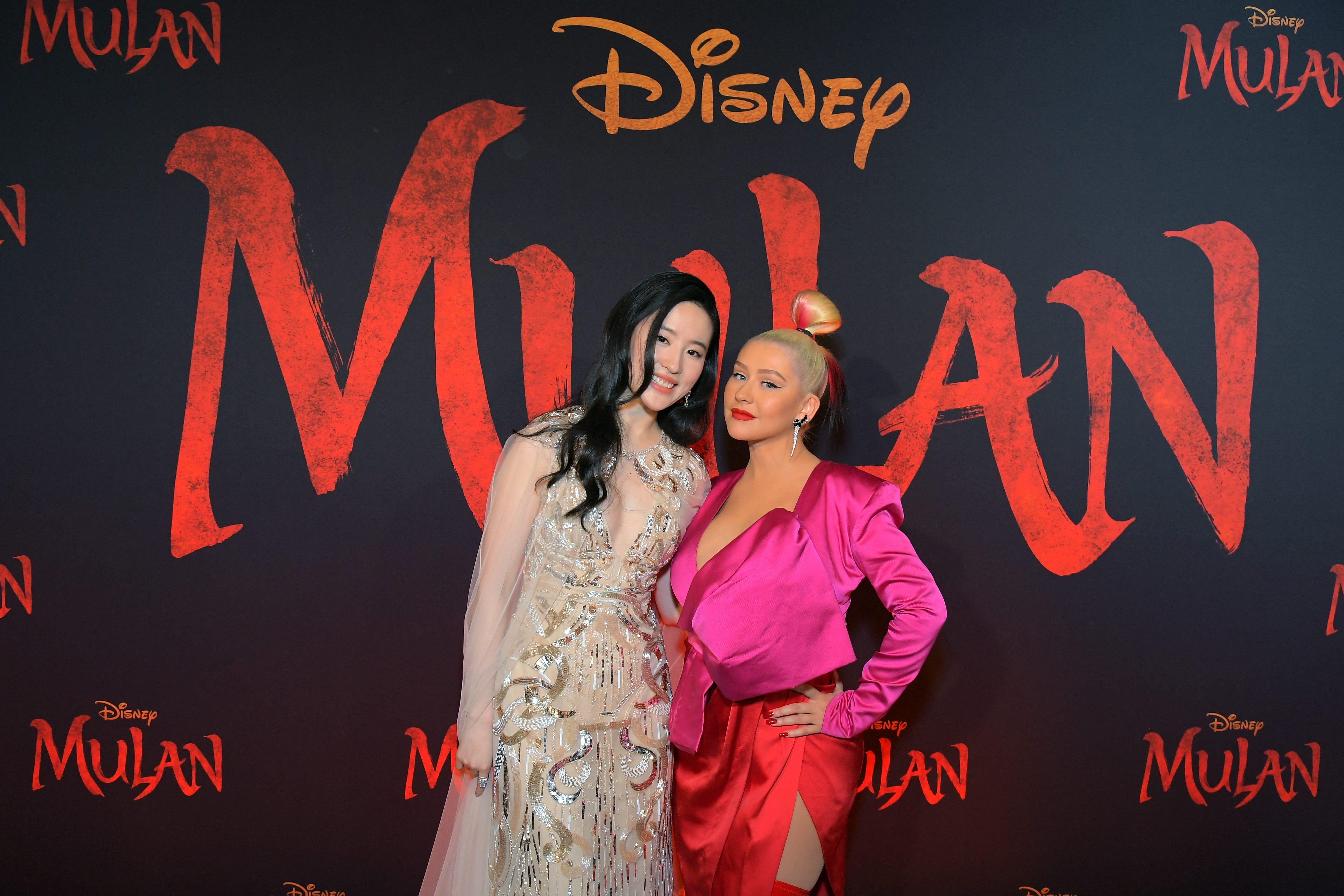 Mulan Star Yifei Liu S Reflection Shines Beside Christina Aguilera