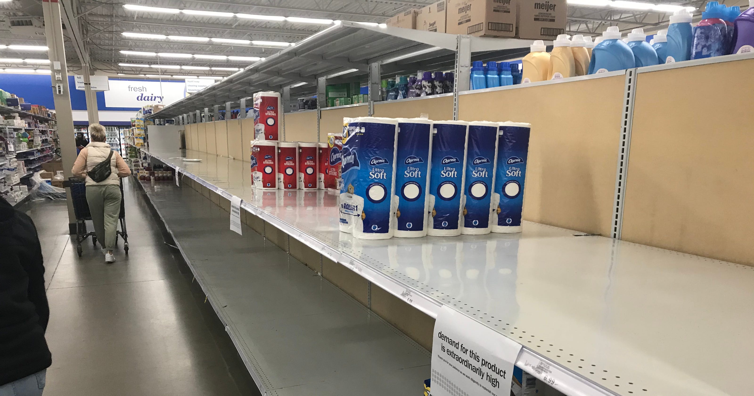 Coronavirus Meijer Walmart Limit Number Of Customers Inside Stores
