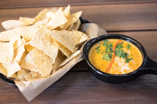 Queso and chips at Torchy's Tacos.