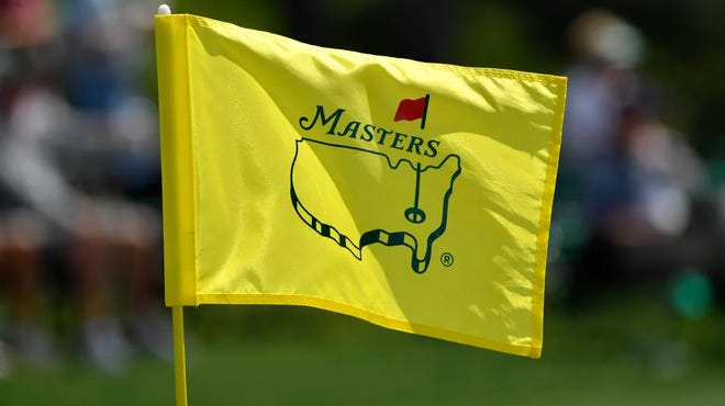 Flag for the Masters Tournament, the golf tournament at the August National Golf Club.