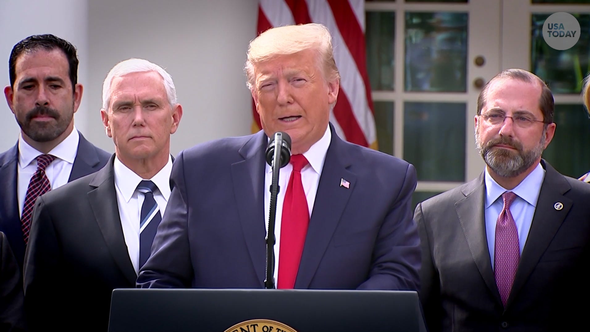 Trump says he took coronavirus test as those around president, Pence have temperatures monitored