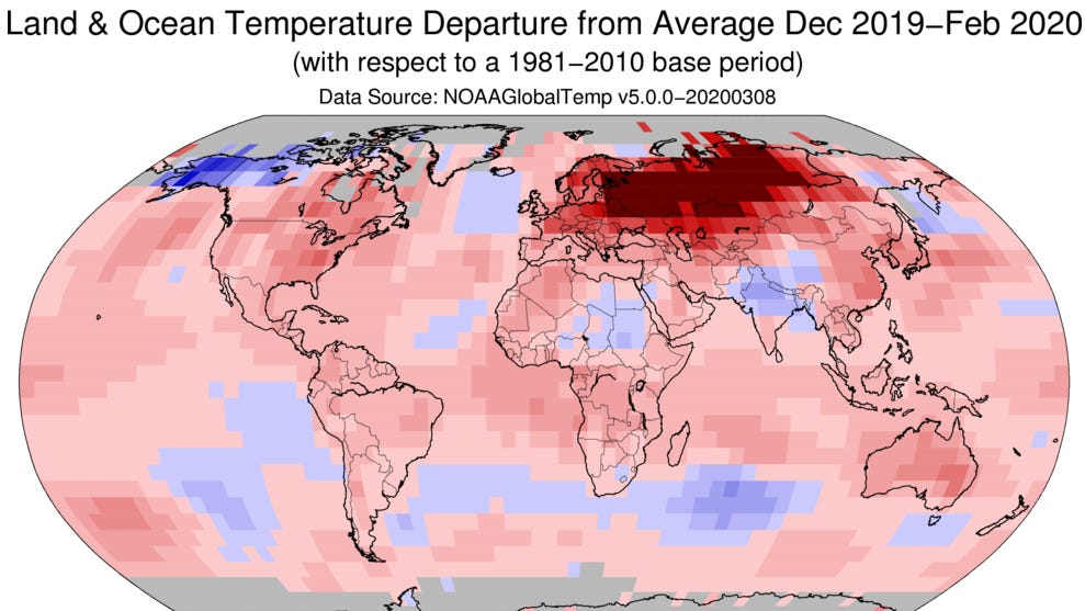 What winter? Earth just had its second-warmest December-February on record - USA TODAY