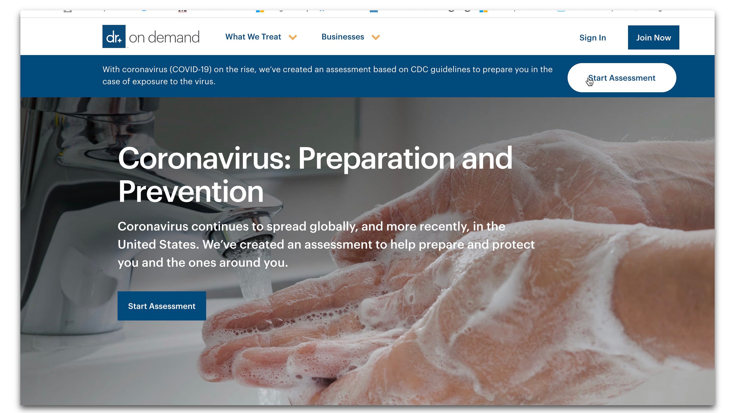 Coronavirus screenings: webcam doctors will see you. Thanks Dr. Phil