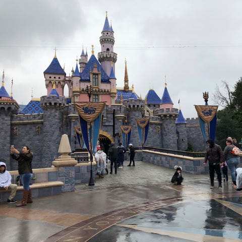 Disneyland, which has been closed since the middle