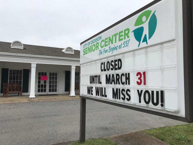 The City of Dickson Senior Center is closed until March 31.