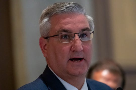 Gov. Eric Holcomb said he would require front line State Police officers to wear body cameras.