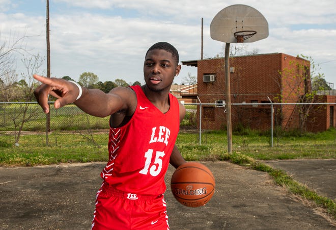 All-Metro athlete Lee's Duke Miles poses for a portrait in Montgomery, Ala., on Monday, March 16, 2020. 