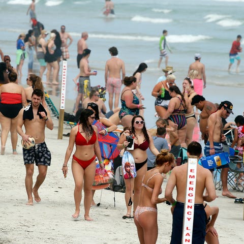 Spring Breakers and beachgoers continue to hit the