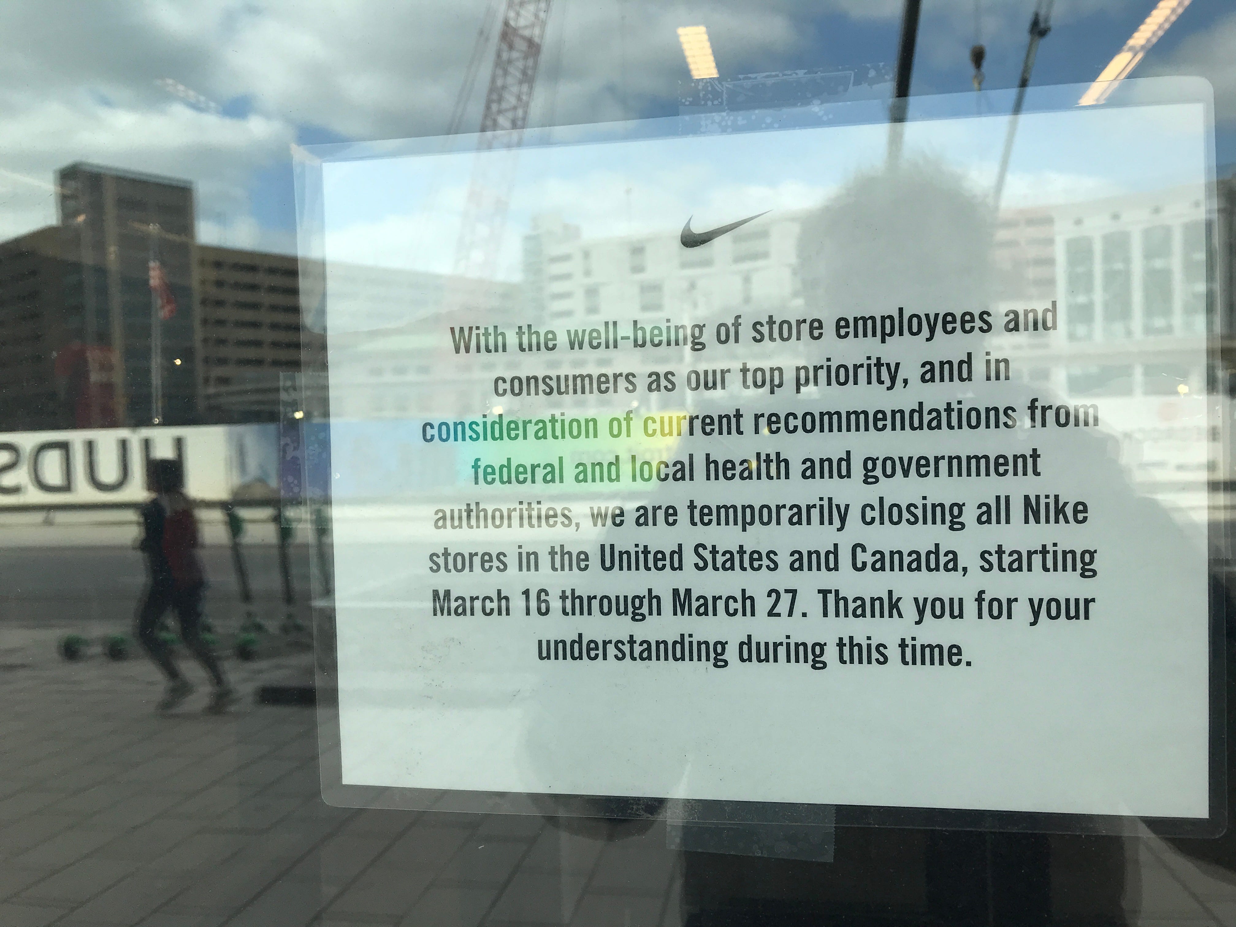 niketown closing time