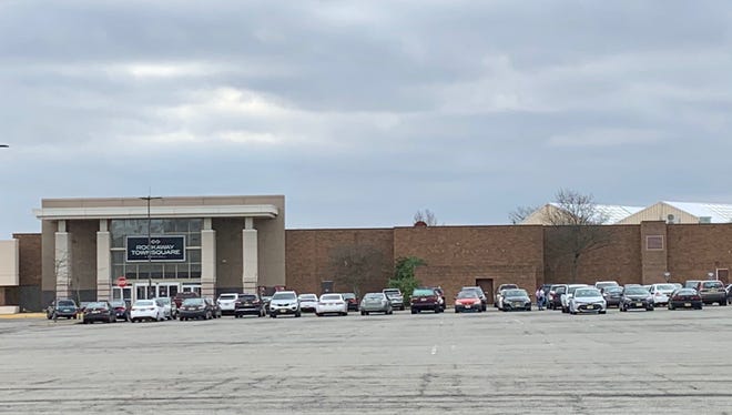 Parking lots are mostly empty at Rockaway Townsquare in Rockaway Township as Governor Phil Murphy orders malls across the state to close on March 17.