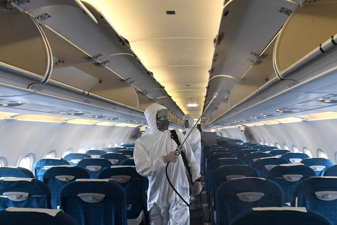 Airlines have been performing enhanced sanitation on their planes to lessen the risk of passengers becoming infected.