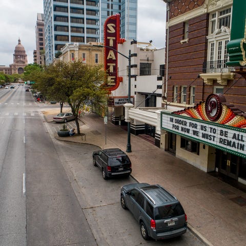 Congress Avenue in Austin, Texas is devoid of its 