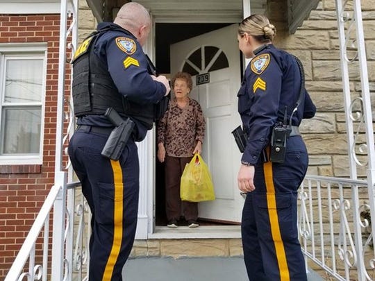 In the midst of the COVID-19 crisis, Sgts. Tom Sheehan and Angela Maot of the Sayreville Police Department are offering hope — and a bag of groceries — to their most vulnerable population — senior citizens.