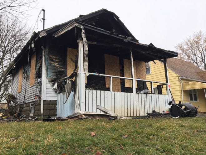 Two people died in a house fire in the 1000 block of Hapeman Street in northwest Lansing.